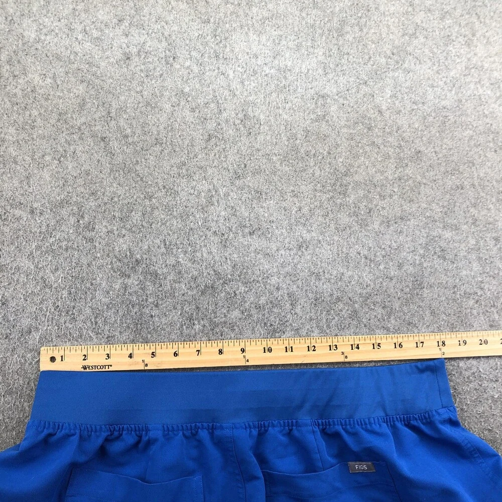FIGS Scrub Pants Mens 3XL Blue Technical Collection Straight Drawstring Cargo